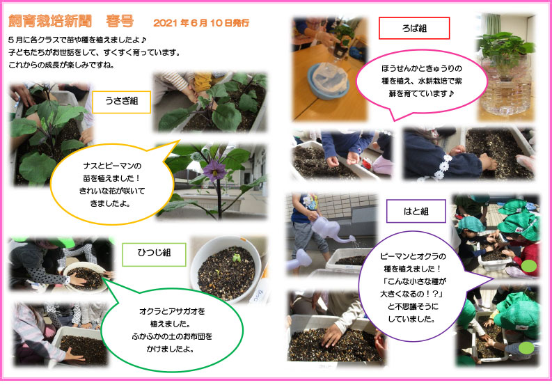 〈飼育栽培新聞〉春号