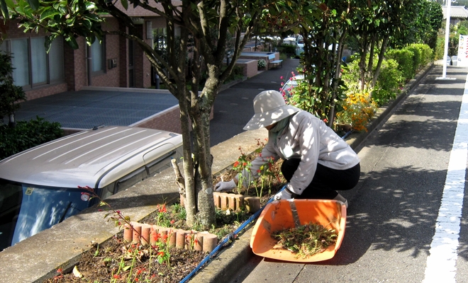 お花のボランティア