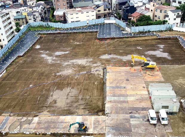2025年6月：既存杭の撤去作業