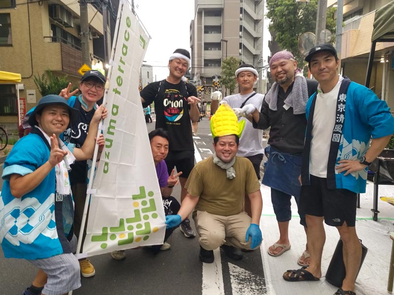 あづまテラスの「とうもろこしまつり」に参加しました