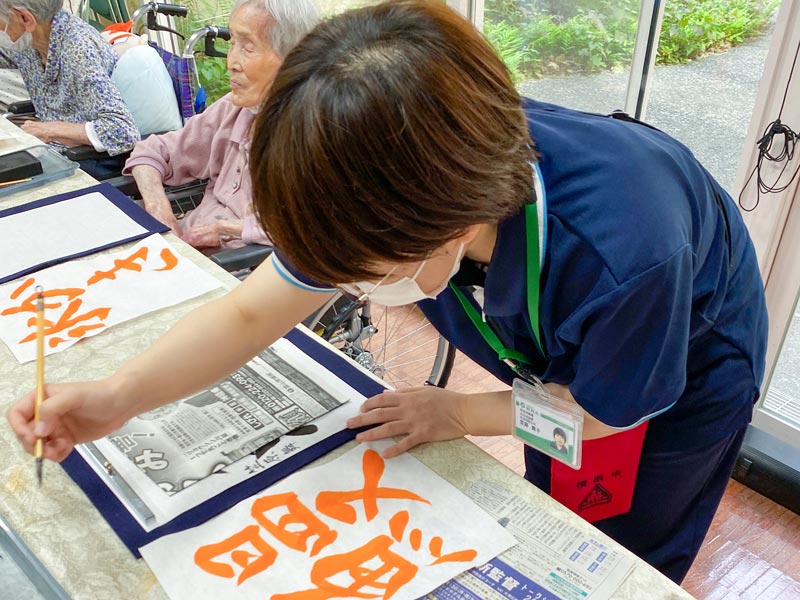 7月の書道クラブ