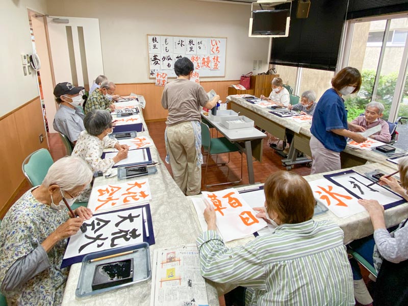 7月の書道クラブ