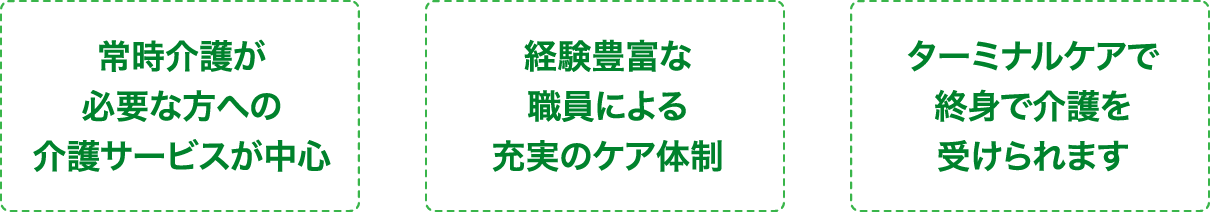 特別養護老人ホームの特徴